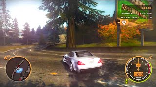 Mercedes Benz CLK 500 with Cop Chase  NFS MW REMASTER [upl. by Aicela702]