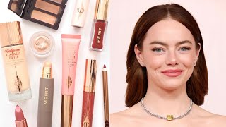 Emma Stone Makeup Bag  Oscars Beauty Products and Awards Season Looks [upl. by Walczak857]