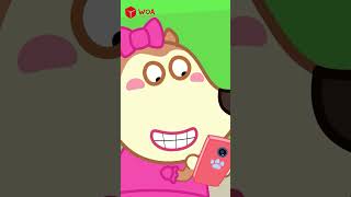 Lucy Learn How To Do and Do Not Using The Phone  Educational Cartoons  Wolfoo Family shorts [upl. by Ecinue]