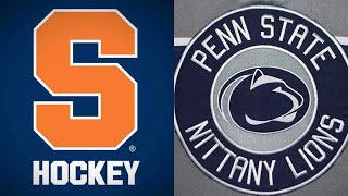 Syracuse 2 Penn State 3 OT Women’s Hockey Goal Highlights Oct 3124 [upl. by Ydnac]