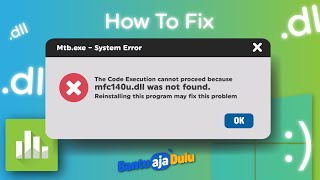 How To Fix mfc140udll Not Found [upl. by Corb]