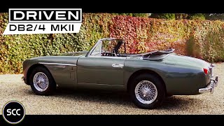 ASTON MARTIN DB24 Mark II Convertible 1956  Test drive in top gear  Engine sound  SCC TV [upl. by Ruel]