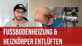 Luft in der Heizung Heizkörper und Fußbodenheizung richtig entlüften [upl. by Adlar433]