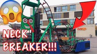 Homemade Carnival Looping Roller Coaster  Fakoba Bassersdorf  Onride POV [upl. by Nitsrek]