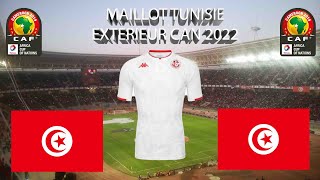 PRESENTATION MAILLOT TUNISIE EXTERIEUR 2022  CAN TUNISIE TAHIATOUNS KHAZRI FOOT AFRIQUE [upl. by Etteniuqna880]