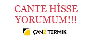 cante CANTE HİSSE YORUM Son Durum Değerlendirmesi [upl. by Behlke]