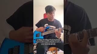 The bridge part of quotHeres Your Letter by blink182 blink182guitarcoverpunkrockmusicshorts [upl. by Mahla]