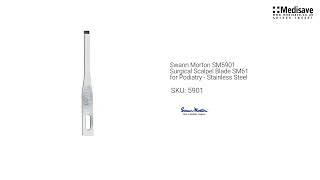 Swann Morton SM5901 Surgical Scalpel Blade SM61 for Podiatry Stainless Steel 5901 1920x1080 [upl. by Aicener]