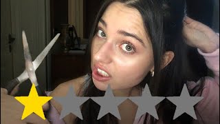 ASMR WorstReviewed Hairdresser does your Hair 💇💅 [upl. by Leesen246]