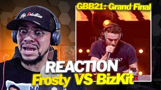 LOOP BATTLE Frosty vs BizKit  GRAND BEATBOX BATTLE 2021 LIVE REACTION [upl. by Ynez]