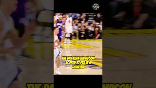 Klay Thompson 37 PTS in a QTR was INSANE klaythompson goldenstatewarriors dubnation [upl. by Ahsimik738]