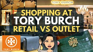 SHOPPING AT TORY BURCH RETAIL VS OUTLET 🌸🌸🌸 Which is better Coach Handbags or Tory Burch Handbags [upl. by Wilton]