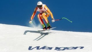 Franz Heinzer wins downhill Wengen 1992 [upl. by Ellezaj]