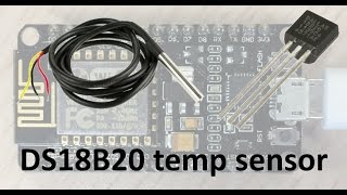 DS18B20 NODEMCU ESP8266 BLYNK  подключение герметичного датчика температуры [upl. by Aw]