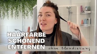 Haarfarbe entfernen ohne Blondierung I Wella Color Renew [upl. by Rebmyt]