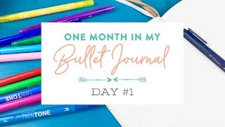 One Month in my Bullet Journal 2019 Day 1 [upl. by Frame883]