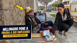 Millonario prueba honestidad y valores a empleados  Millonario puso a prueba a sus trabajadores [upl. by Ettezzus640]