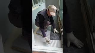 베란다 타일 압착시공300300How to tile a balconyveranda [upl. by Ydnys]