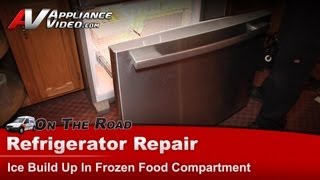 Whirlpool Refrigerator Repair  Ice Buildup in the Freezer  GX2FHDXVY06 [upl. by Neddra]