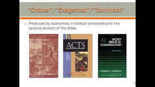 Choosing the Best Bible Commentary [upl. by Naillil794]