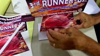 How to make trophy from scrap sintra board diy sintra sticker basketball trophy [upl. by Nitsur]