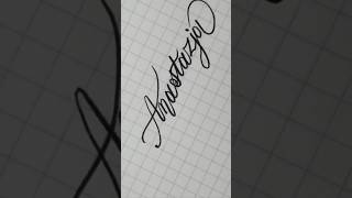 ☆Anastazja☆ calligraphy lettering writing handwriting signature art [upl. by Dewain]