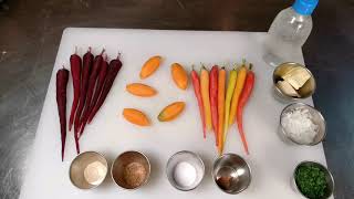 Culinary Cooking Technique for how to prepare glazed Vichy Carrots easy French Vegetarian Side Dish [upl. by Orvie722]