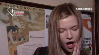 FashionTV  FTVcom  KASIA STRUSS MODEL TALKS FW 09 10 [upl. by Omiseno500]