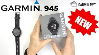 Garmin Forerunner 945 Smart Watch Unboxing  Setting up Garmin Pay [upl. by Meuse244]