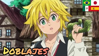 Golgius escapa de meliodas sate sate sate 3  Diferentes doblajes [upl. by Amir]