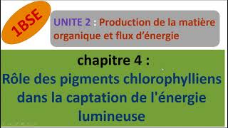 1BSEFU2CH4EP15 photosynthèse  la phase photochmique المرحلة المضاءة [upl. by Holtorf]