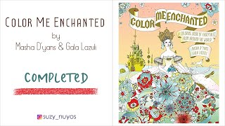 Completed Coloring Book Color Me Enchanted by Masha Dyans and Gala Lazuli [upl. by Aninat356]