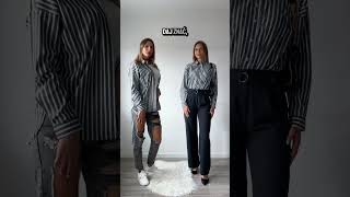 Koszula w paski  stylizacje stylizacje outfitideas looks [upl. by Idissak]