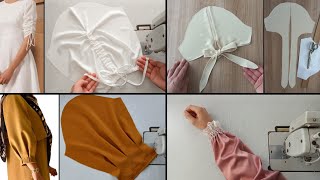 🔥 4  Different Sleeve Designs for Sewing Lovers Sewing Techniques [upl. by Rawdon]