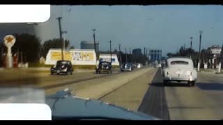 Awesome1948 8mm Original Color film Highway DrivingNiles Michigan to Chicago Railroad Fair Golfing [upl. by Lock111]