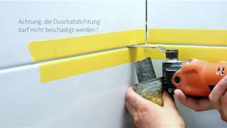 ABLAGO® Design  Befliesbare Duschablage für den Neueinbau und nachträglichen Montage [upl. by Atteve]