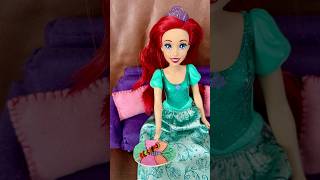 Toy plates for Ariel’s BBQ Miniature plates without clay Barbie dinner plates DIY barbiecrafts [upl. by Enyrehtac]