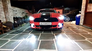 Ford Mustang Headlight Upgrade  Xenon Planet Laser LED Bi Beam Projectors [upl. by Jaala]