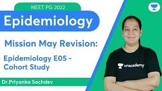 Mission May Revision Epidemiology E05  Cohort Study  Lets crack NEET PG  DrPriyanka [upl. by Baecher]