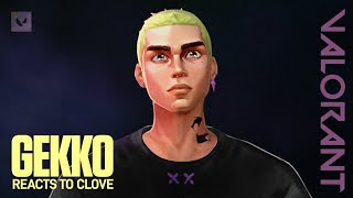 Clove Gameplay Reveal  Gekko Reacts [upl. by Krakow]