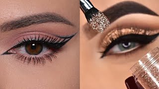 Os Melhores Tutoriais de Maquiagem para os Olhos Eye Makeup  New Years Eve🎉 [upl. by Ariahs140]