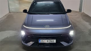 Hyundai KONA 2023 NLine  LED lights show POV interior lights [upl. by Euqinwahs]