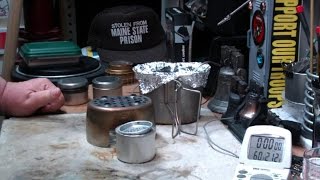 CanteenShop GrillTop Stove Stand  Sterno can refilled with Perlite  Boil Test  Reloaded [upl. by Leverick]