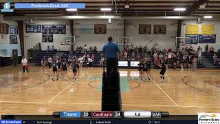 Ellendale Cardinals vs LeolaFrederick Titans VB [upl. by Bacon880]