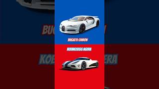 Bugatti Chiron vs Koenigsegg Agera Battle of the Hypercar Legends [upl. by Neirbo]