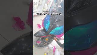 Polarizado de faros en vinil camaleón 😎✨ polarizado faros tuning vt aveo camaleon tuning mo [upl. by Etterrag]