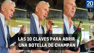 Cómo abrir una BOTELLA DE CHAMPÁN con mucho ESTILO [upl. by Llecrup]