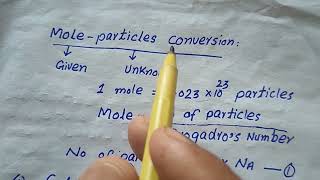 moles particles calculations class 9 chemistry chapter 1 [upl. by Hufnagel453]