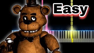 SFM FNAF SONG  After Show TryHardNinja Easy Piano Tutorial [upl. by Enelav557]