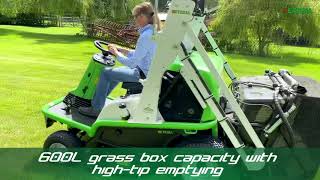 Etesia Hydro 124 DL Ride on Mower [upl. by Yekim]